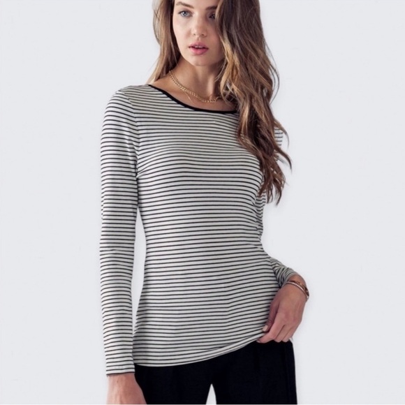 NWT Back Scoop neck long sleeve shirt - Picture 8 of 9